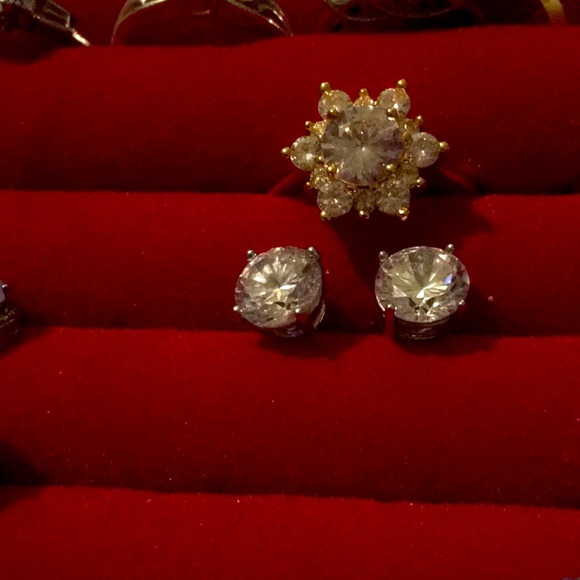 Crystal star in sterling silver with gold overlay - Picture 1 of 4